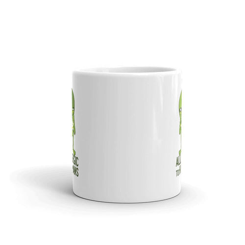 Allergic to Humans Coffee Mug — detail view 2