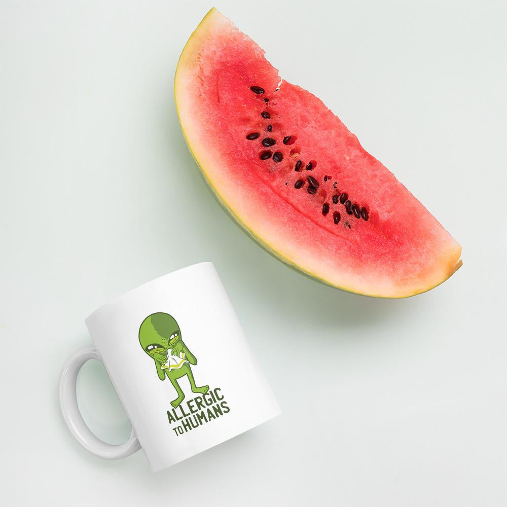 Allergic to Humans Coffee Mug — detail view 5