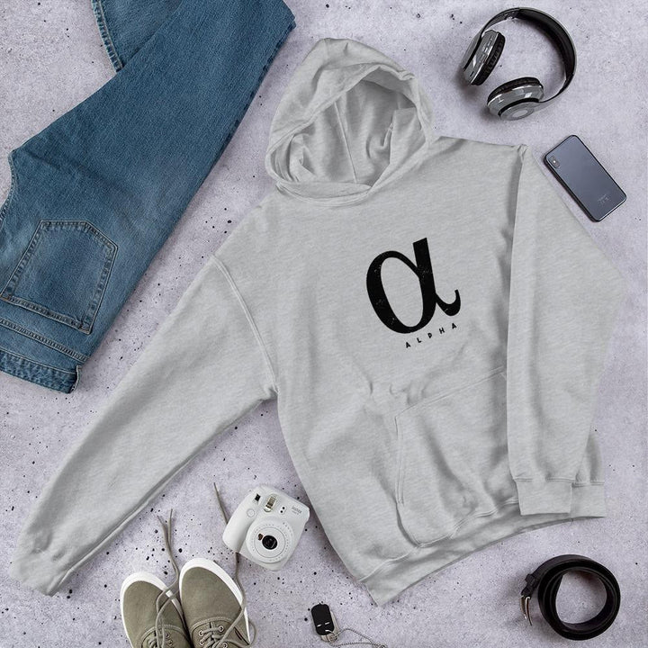 Alpha Unisex Hooded Sweatshirt