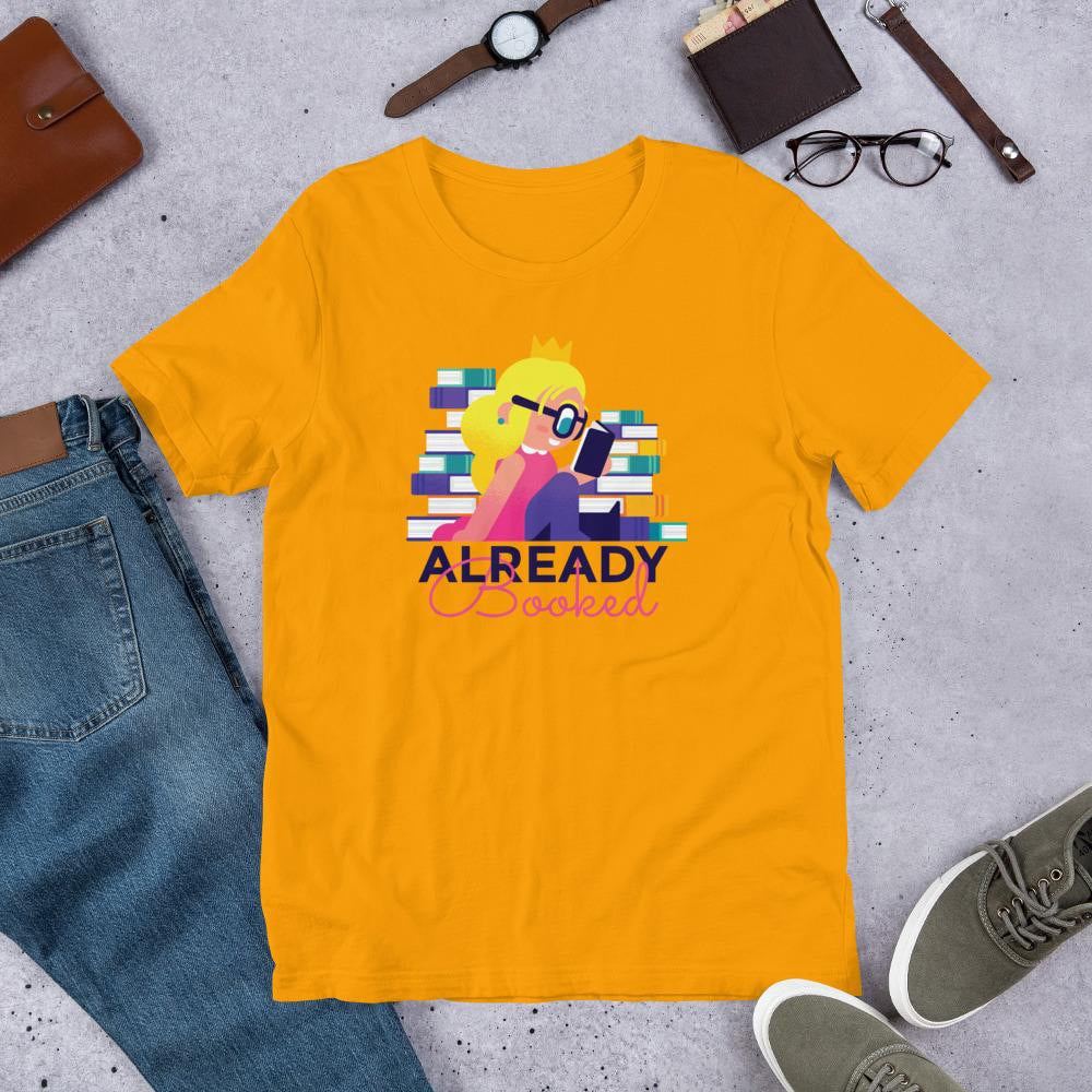 Nerd Princess Half Sleeve T-Shirt — Gold