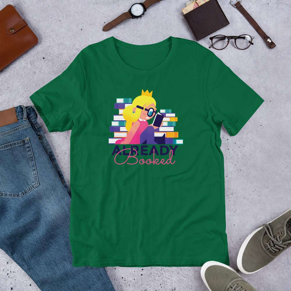 Nerd Princess Half Sleeve T-Shirt — Green