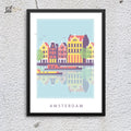 Amsterdam City framed poster – Fourth Dimension Club