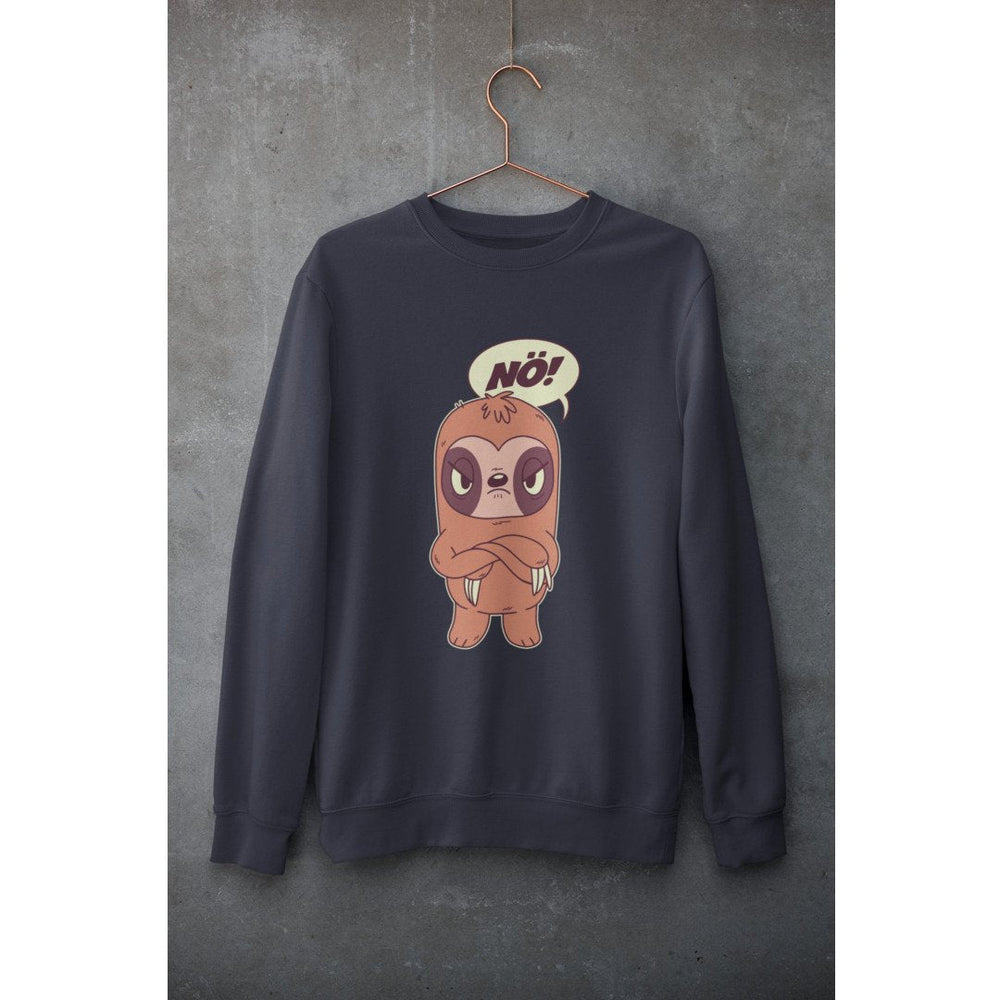 Angry Sloth Unisex Sweatshirt — Navy