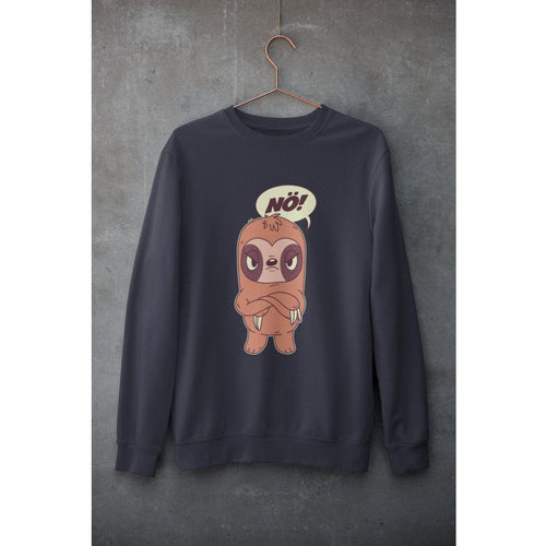 Angry Sloth Unisex Sweatshirt — Navy