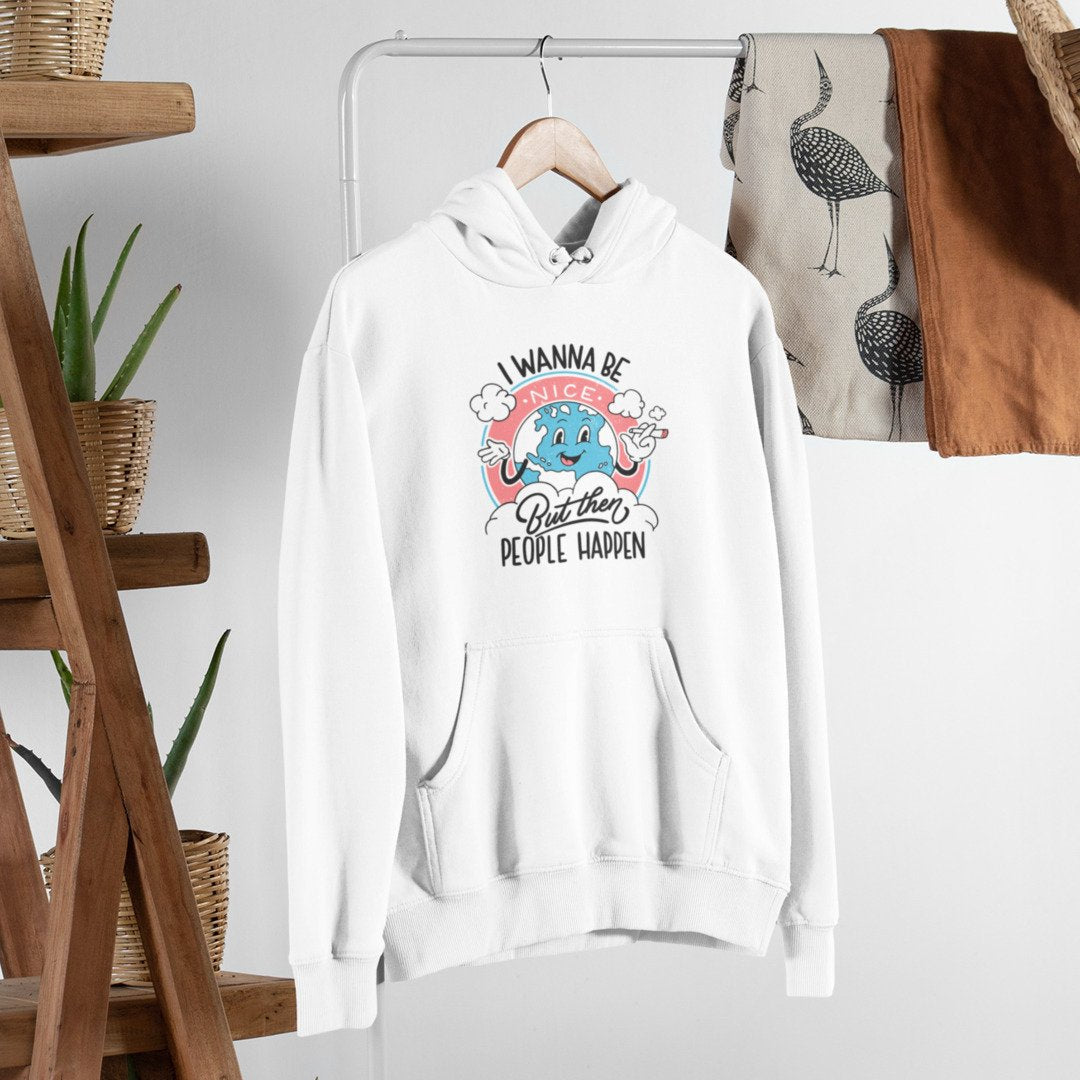 Antisocial Earth Retro hoodie front graphic – Fourth Dimension Club