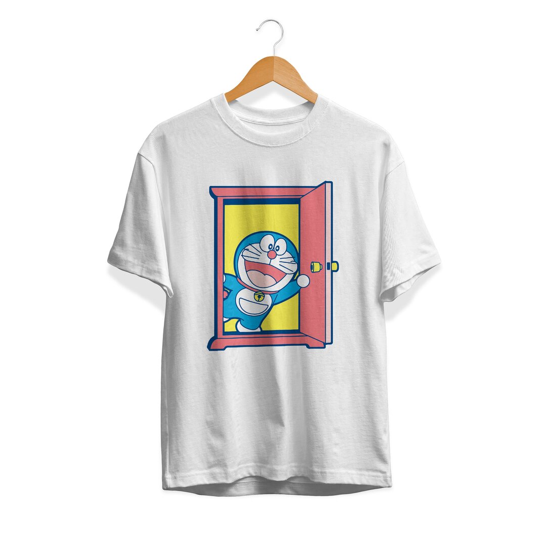 Cotton t-shirt with Anywhere Door print