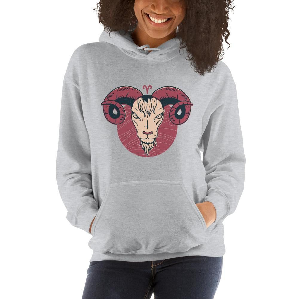Aries Zodiac Unisex Hooded Sweatshirt