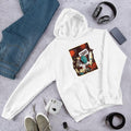Space Ride Unisex Hooded Sweatshirt — White