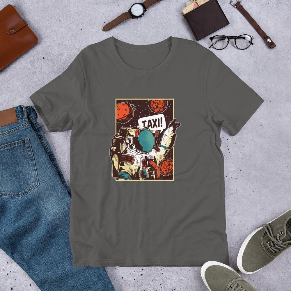 Space Ride Half Sleeve T-Shirt — Charcoal