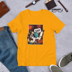 Space Ride Half Sleeve T-Shirt — Gold