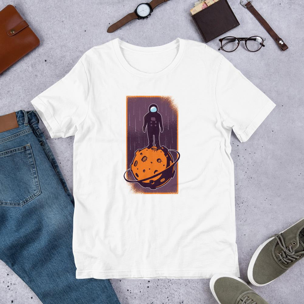 Space Conqueror Half Sleeve T-Shirt — White