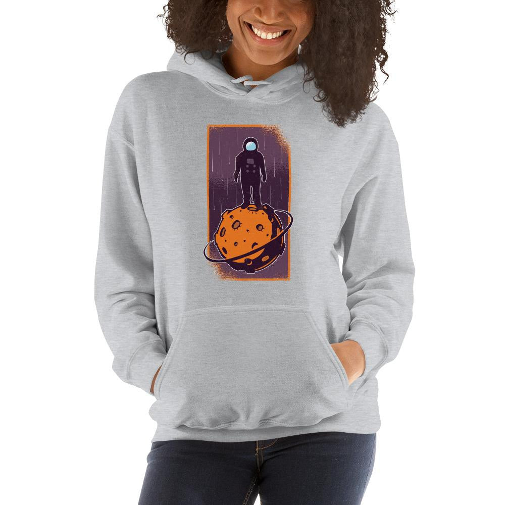 Space Conqueror Unisex Hooded Sweatshirt — detail view 3