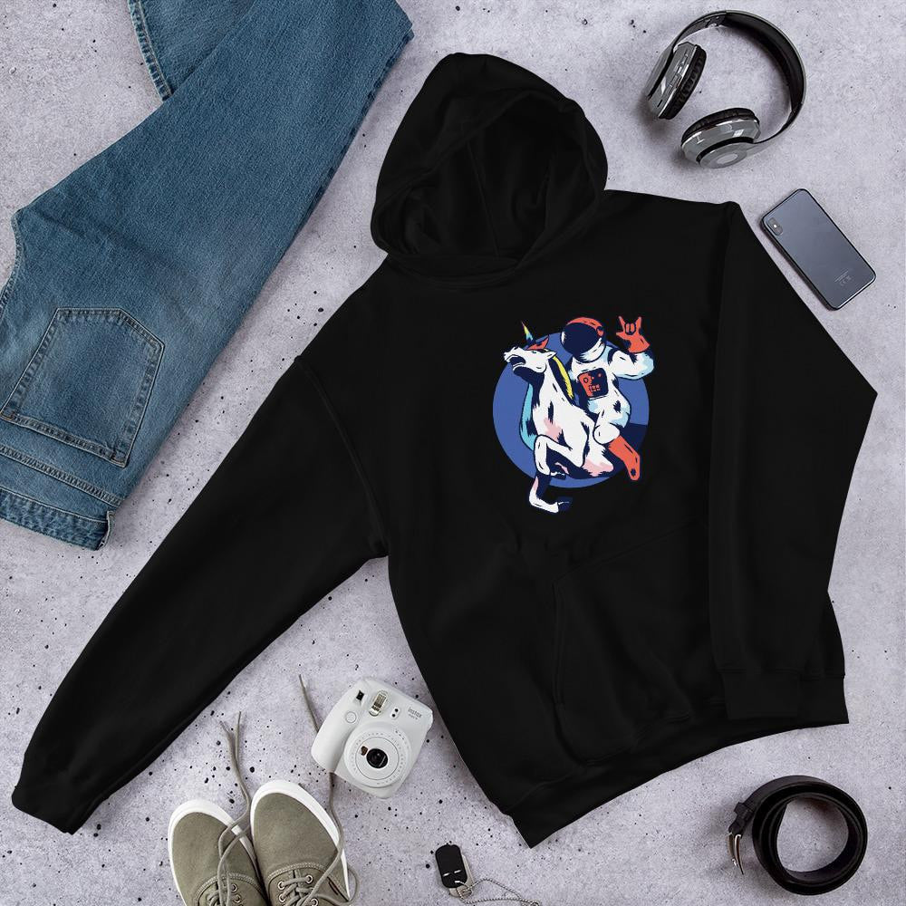 Astronaut Unicorn Unisex Hooded Sweatshirt