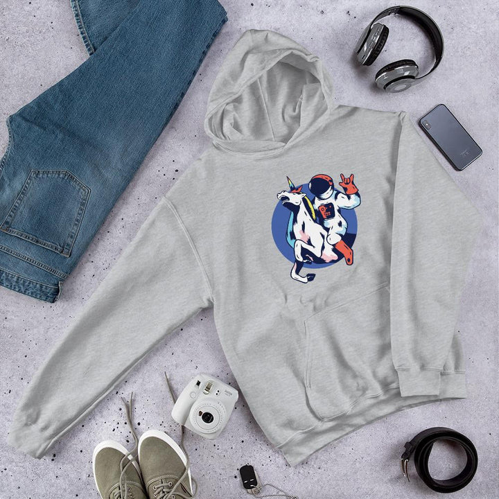 Astronaut Unicorn Unisex Hooded Sweatshirt