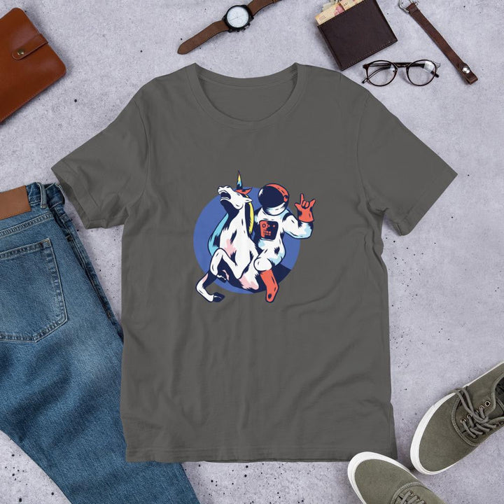 Astronaut Unicorn Half Sleeve T-Shirt