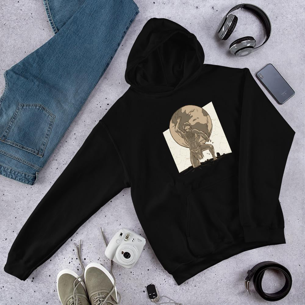 Atlas Unisex Hooded Sweatshirt — detail view 4