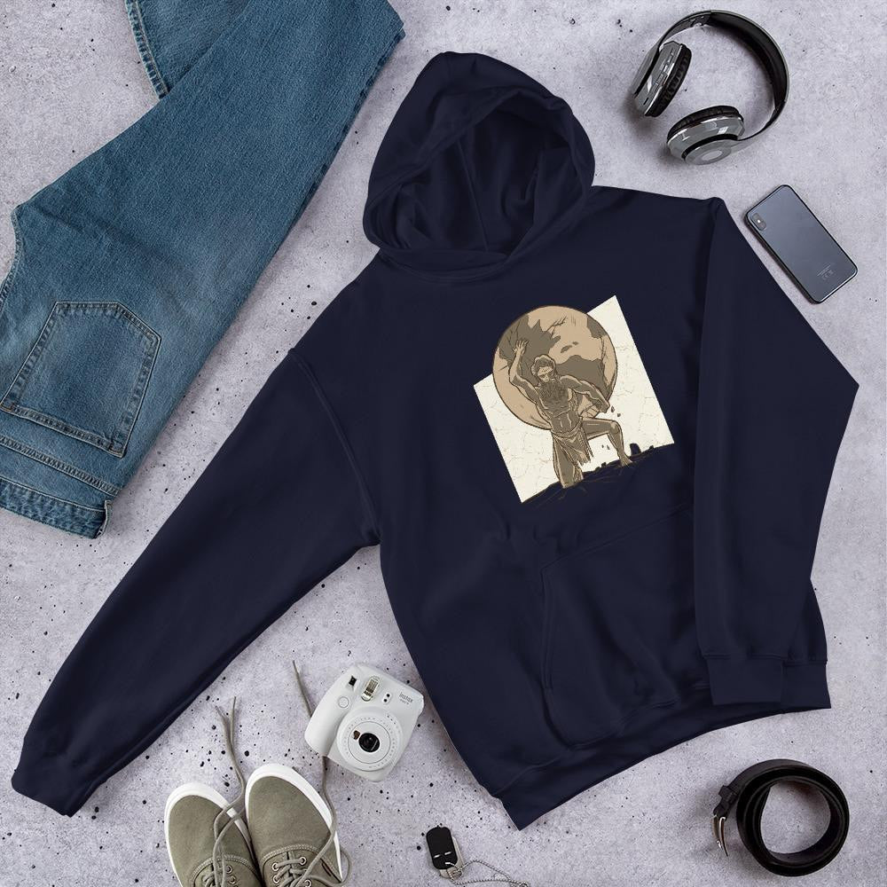 Atlas Unisex Hooded Sweatshirt — detail view 5