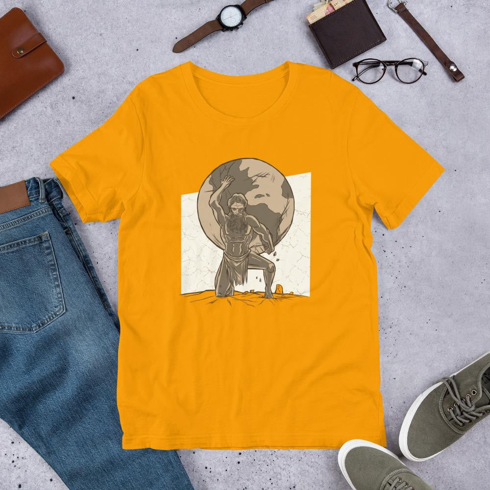 Atlas Half Sleeve T-Shirt — Gold