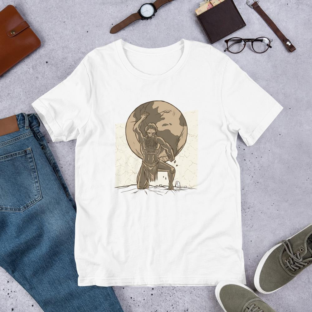 Atlas Half Sleeve T-Shirt — White