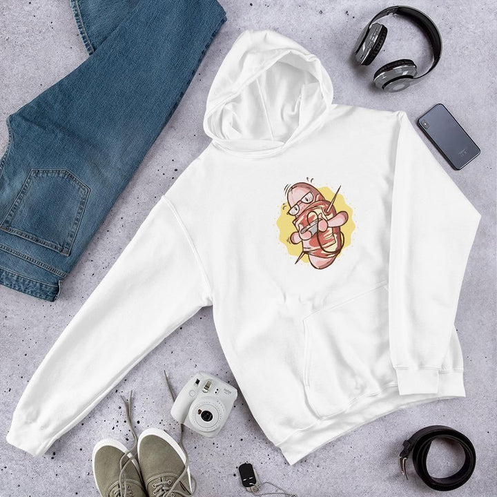 Nerd Bacon Sausage Unisex Hooded Sweatshirt