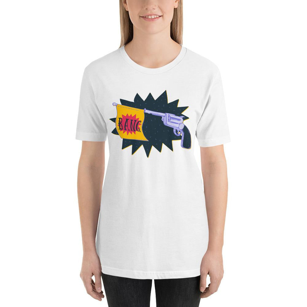 Bang graphic tee front print – Fourth Dimension Club