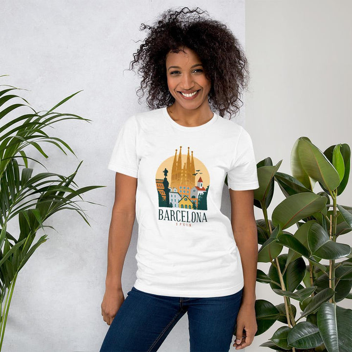 Barcelona Spain Half Sleeve T-Shirt