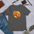 Baseball Dice Half Sleeve T-Shirt — Charcoal
