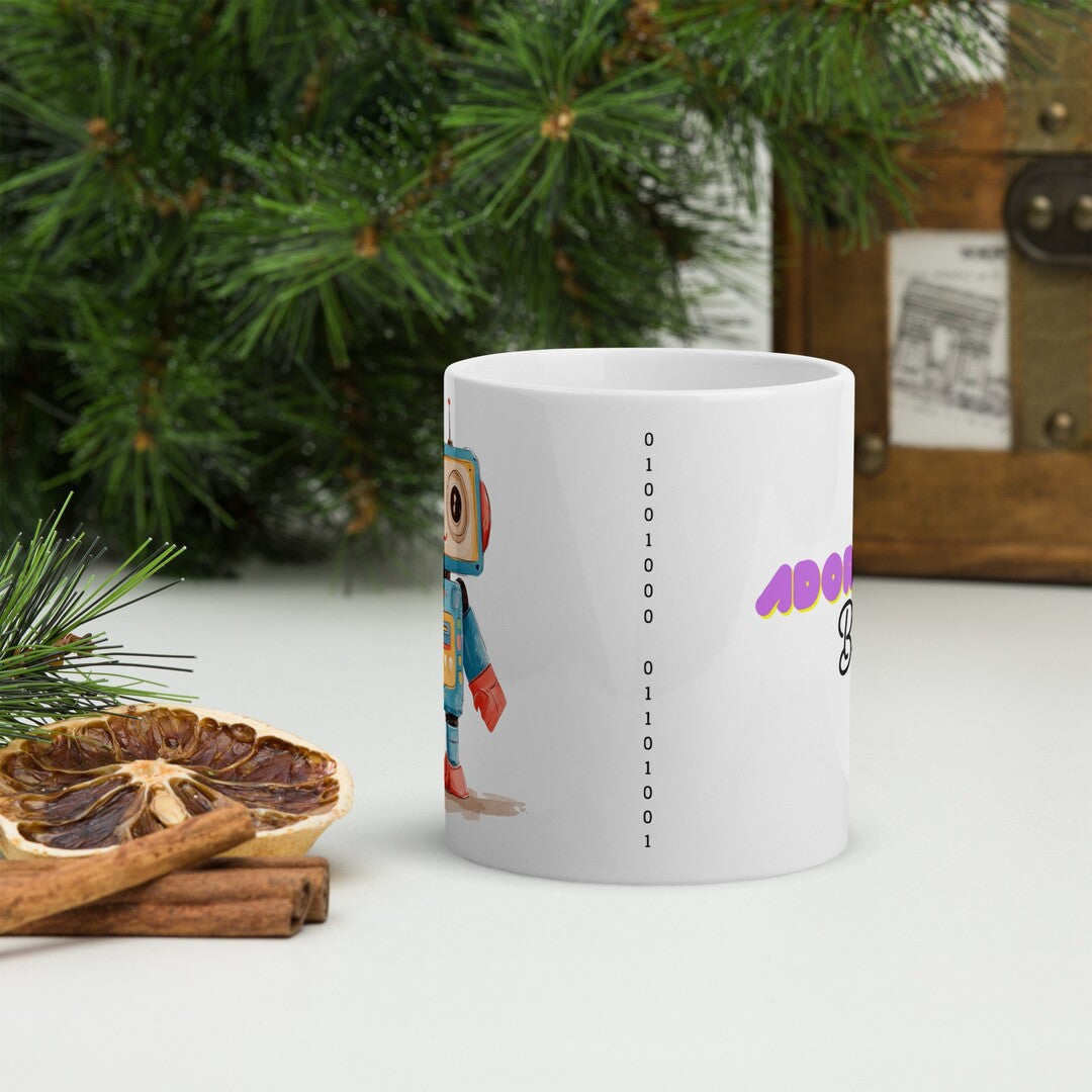 Beep Coffee Mug — back view