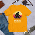 Big Foot Half Sleeve T-Shirt — Gold
