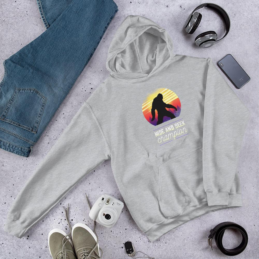 Big Foot Unisex Hooded Sweatshirt — Grey