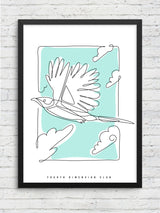 Birds & Clouds Framed Poster