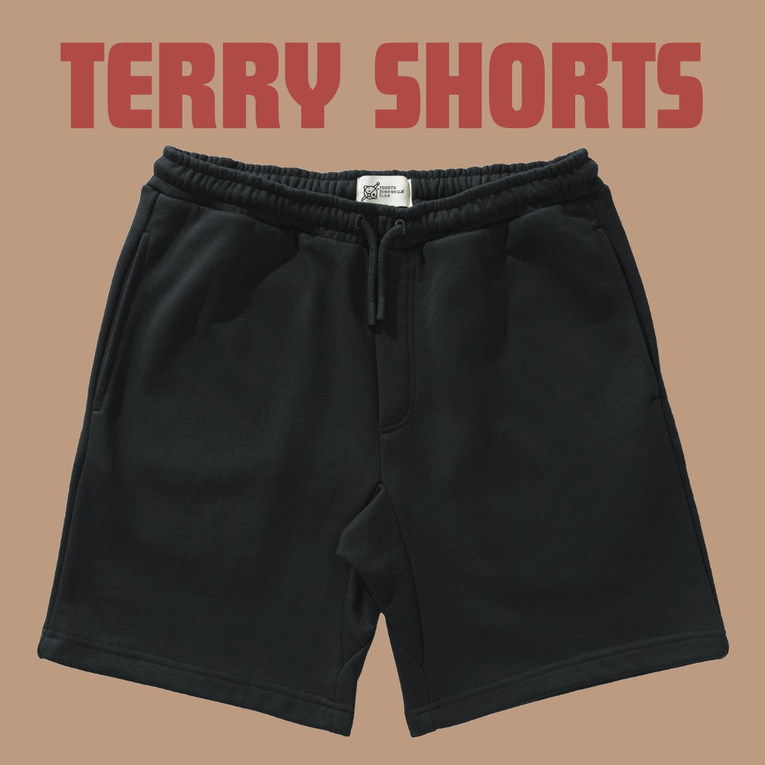 Timeless French Terry Shorts — black-2