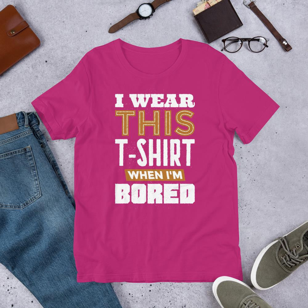 Bored Half Sleeve T-Shirt — Pink