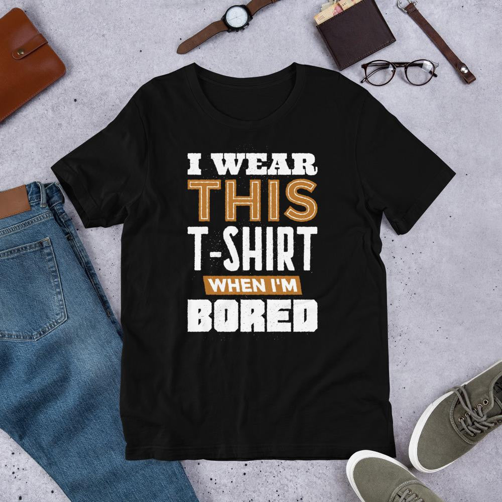 Bored Half Sleeve T-Shirt — Black