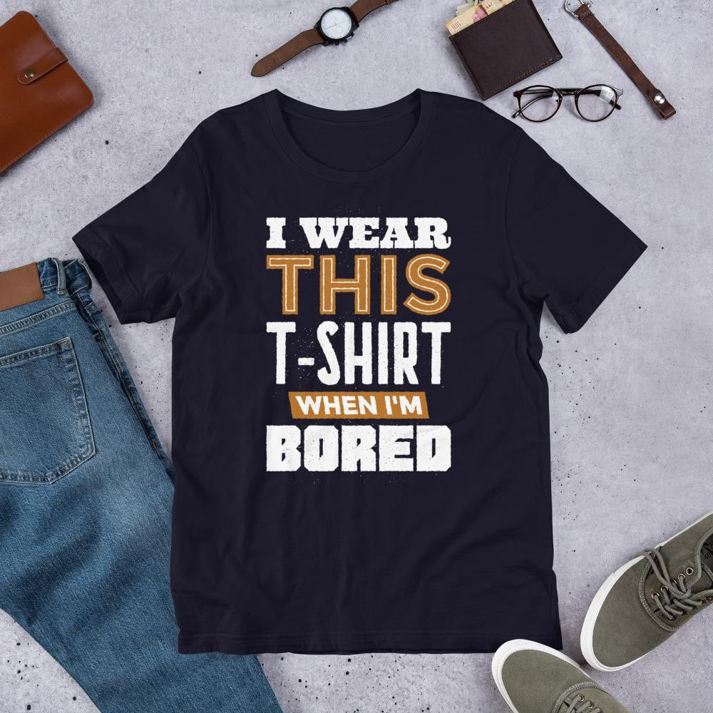 Bored Half Sleeve T-Shirt — Navy