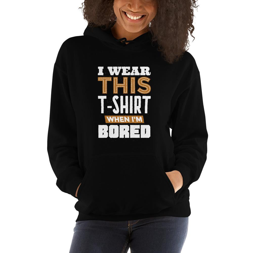 Bored Unisex Hooded Sweatshirt — detail view 3
