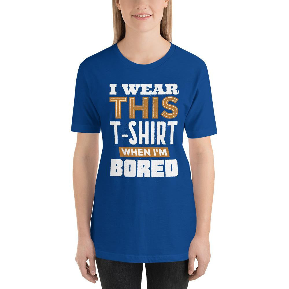 Bored Half Sleeve T-Shirt — Royal Blue (2)