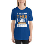 Bored Half Sleeve T-Shirt — Royal Blue (2)