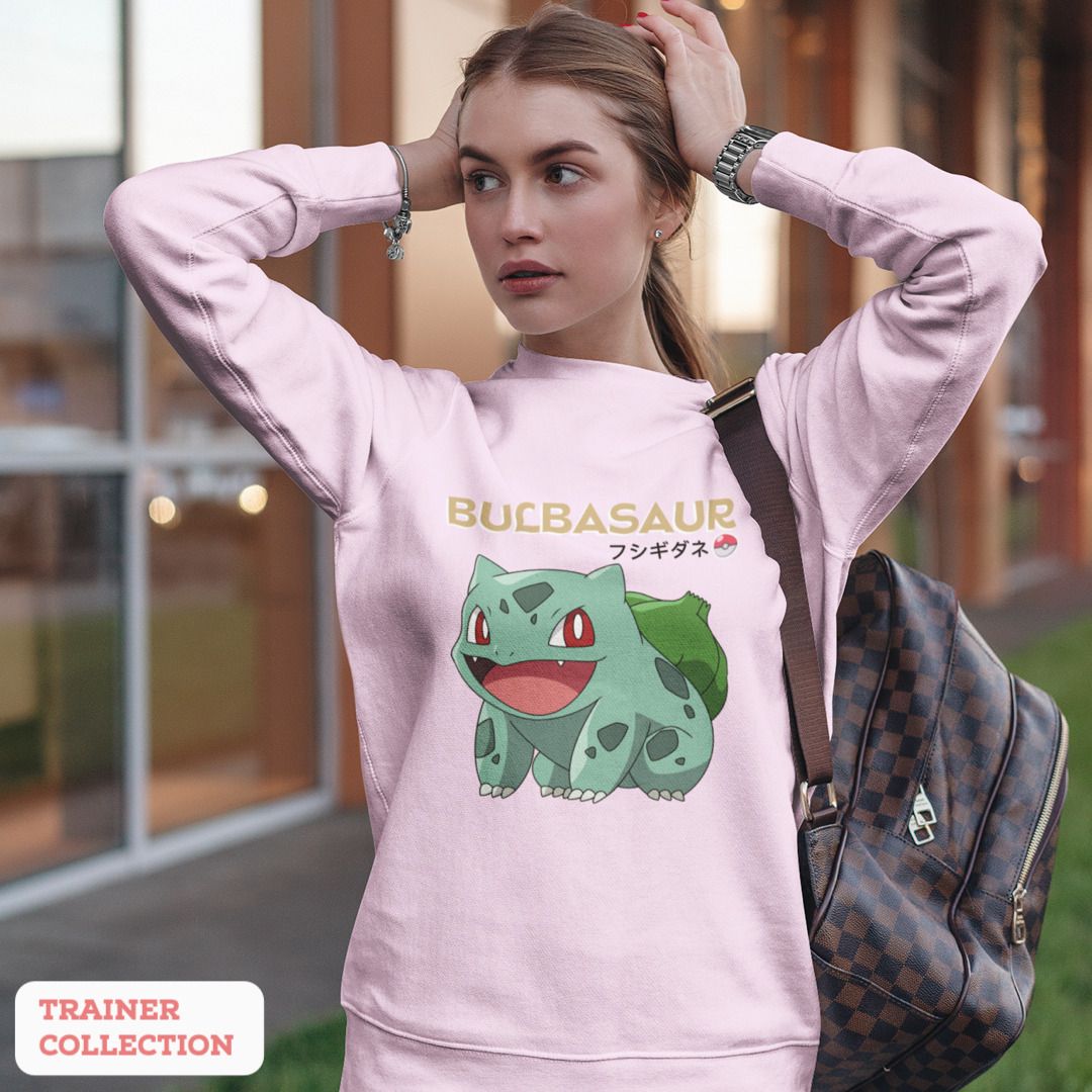 Bulbasaur Unisex Sweatshirt — Light Pink