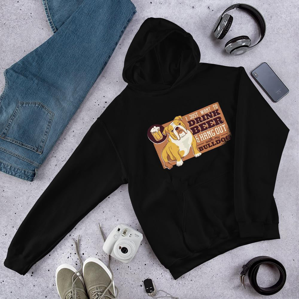 Beer Bulldog graphic hoodie – Fourth Dimension Club