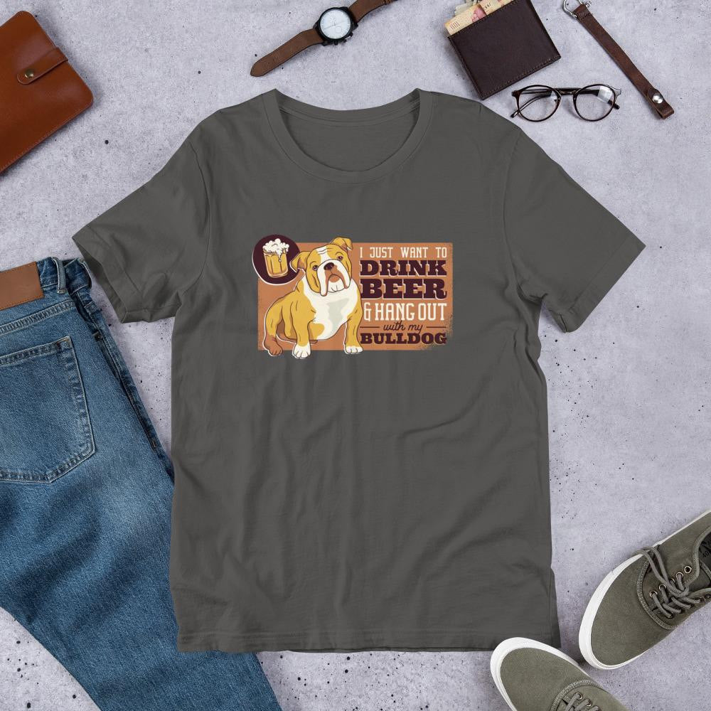 Beer & Bulldog Half Sleeve T-Shirt