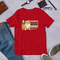 Beer & Bulldog Half Sleeve T-Shirt — Red
