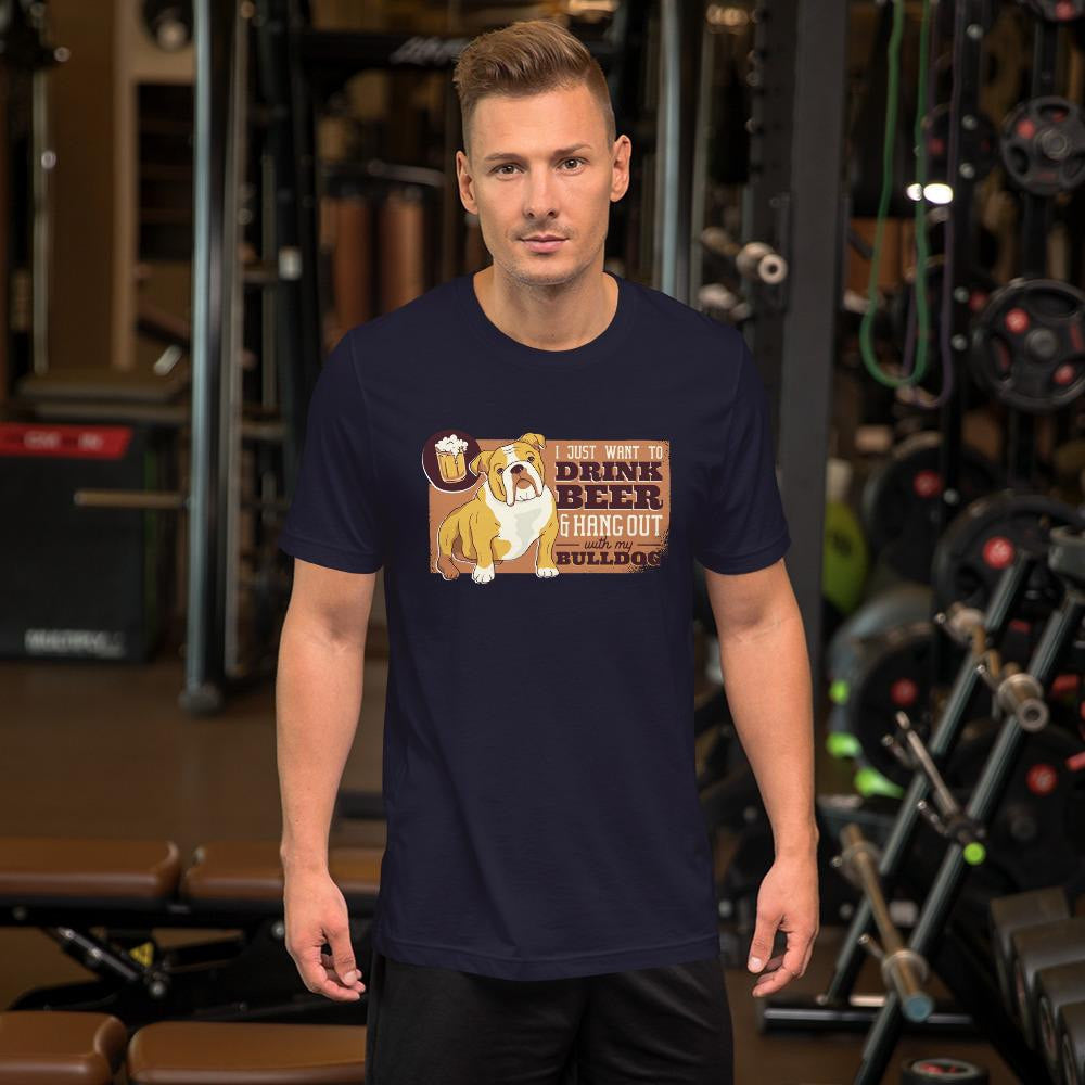 Beer & Bulldog Half Sleeve T-Shirt