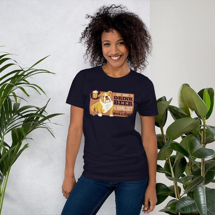 Beer & Bulldog Half Sleeve T-Shirt