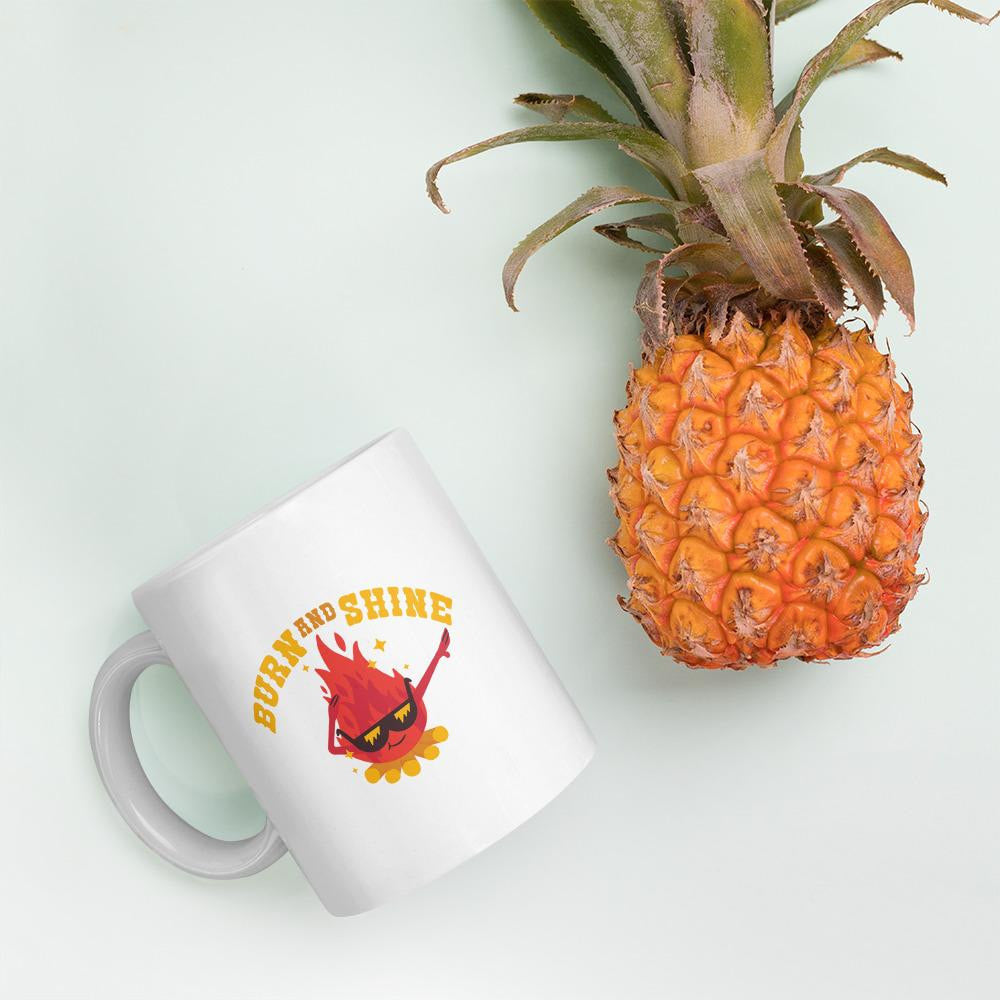 Cute Fire Coffee Mug — detail view 4