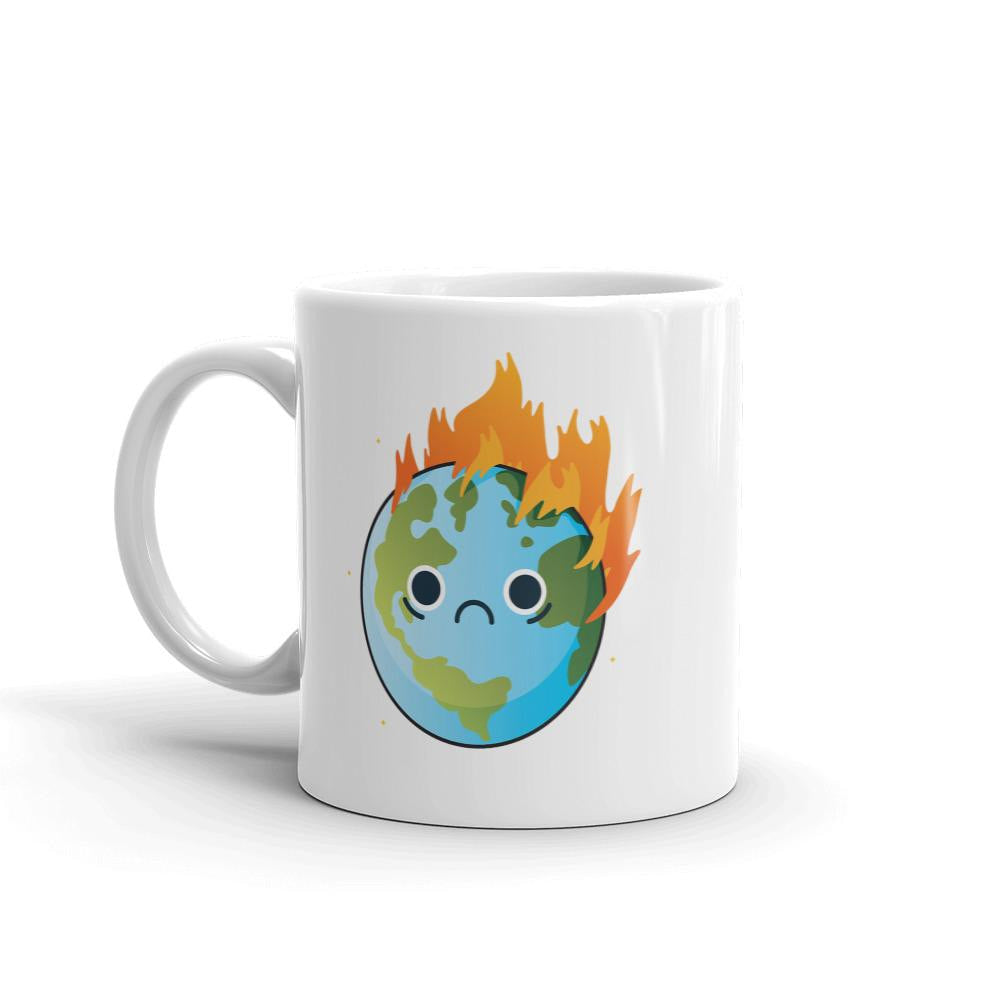 Burning Sad Earth Coffee Mug — detail view 3