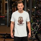 Caffeine Owl Half Sleeve T-Shirt — detail view 5