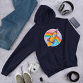 Cartoon Rocket unisex hoodie front view – Fourth Dimension Club