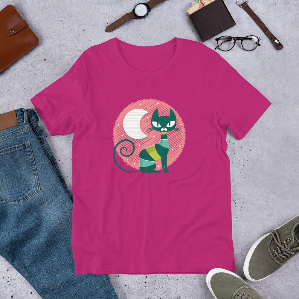 Cat Kid Half Sleeve T-Shirt — Pink