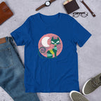 Cat Kid Half Sleeve T-Shirt — Blue